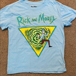 Cartoon Network Blue Rick and Morty Short Sleeve Tee